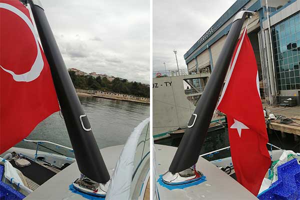 Kıç ve Baş Bayrak Direkleri